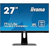 iiyama Prolite XUB2792QSU-B1 A 68,5cm (27 Zoll) IPS LED-Monitor QHD (DVI, HDMI, DisplayPort, USB3.0, Ultra-Slim-Line, FreeSync, Höhenverstellung, Pivot) schwarz