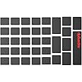 Pulsar Gaming Gears Supergrip Pre-Cut Keyboard Griptape Pre-Laminated Sweat Absorbing High Performance Universal Anti Slip Mouse Keycap Grip Tape Ultra-Thin 0.5mm (0.02in) With USB Connection