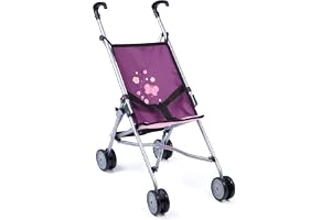 Bayer Design Buggy vikbar dockvagn, barnvagn, dubbla hjul, säkerhetsbä