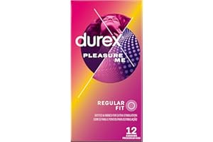 Durex Pleasure Me Condoms Ribbed & Dotted Regular Fit 12s