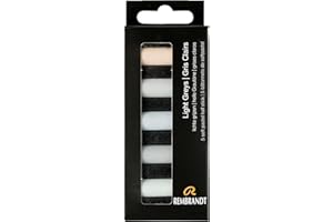 Rembrandt Professional Pastel Doux Set Light Greys | 5 Half Pastels