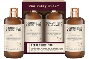 Baylis & Harding The Fuzzy Duck Bergamot, Hemp & Sandalwood Men's Refreshing Duo Gift Set (Pack of 1) - Vegan Friendly