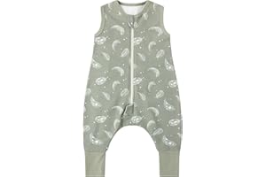 Owlivia 1.0 Tog Baby Schlafsack aus 100% Bio-Baumwolle mit Füßen - Ganzjähriger Komfort für Ihr Kleinkind