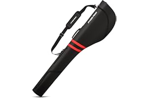 PYKES PEAK Golf Club Case | Foldable Design for 47” Clubs | Fits 10 Clubs | Waterproof Pocket | Ideal for Driving Range & Practice | 10 Colours | Designed in Japan