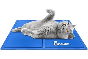 Gosure Cooling Mat for Dogs Cats,Pressure Activated Gel Dog Self Cooling Mat,No Freeze Or Refrigerate Required, Scratch-proof/Waterproof/Non-slip Cooling Mat for Dogs,Cats,Pets(S(50 * 40cm))