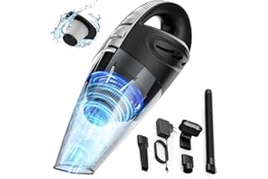 TACTILIAN Aspirateur à Main, 120W Portable Mini Aspirateur Voiture sans Fil, Multifonctionnel Aspirateur Voiture Puissant avec Filtre Lavable HEPA pour Canapé Maison Voiture Bureau Table