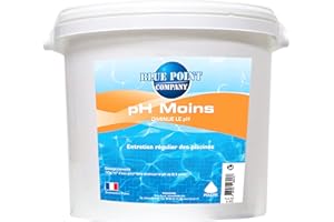 BLUE POINT COMPANY Ph Moins Piscine - Traitement Ph pour Piscine/Ph- Poudre en Seau de 1,5kg et 5kg - Permet de baisser Rapidement Le Ph de l'eau/Produit conditionné en France (5KG)