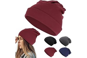 AN-WATTY Gorro Hombre, Gorro Mujer, Turbantes para Mujer, Gorro para Dormir, Gorro Running Hombre, Pañuelos Cabeza Mujer, Gorro Dormir, Gorras Mujer y Hombre per Primavera, Autunno e Inverno