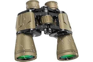 COFUNKOOL 20x50 Binoculars for Adults High Power, HD Waterproof, 26mm Large Eyepiece, with BAK4 Prism and FMC Lens, Portable Telescope for Bird Watching Cruise Hunting Football Concerts
