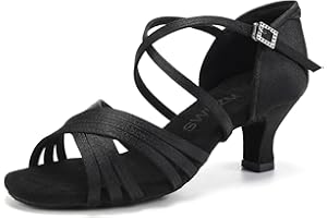 SWDZM Latein Tanzschuhe für Damen Professionelle Tanzschuhe Ballsaal Party Salsa Tanzübung Performance Schuhe,Modell 912DB