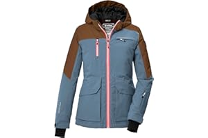 Killtec Kurtka narciarska/kurtka funkcyjna z kapturem i łapaczem śniegu Dziewczynki Ksw 340 Grls Ski Jckt
