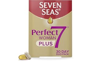 Seven Seas Perfect7 Woman Plus, Multivitamin For Women With Omega-3, Vitamin D And Zinc For Women’s Health Support 1-7, 30 Tablets plus 30 Capsules, 1 Month Supply