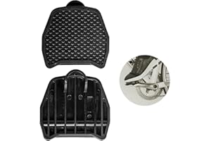 BATHEIDON Plaque de pédale compatible avec les pédales à clic Shimano SPD-SL, adaptateur PP, conversion de pédale plate, légère, antidérapante, installation facile