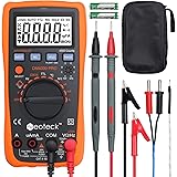 Neoteck Multimeter 4000 Counts Auto Manual Ranging Digital Multimeter AC/DC Voltage Current Resistance Capacitance Frequency 