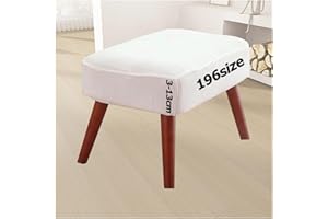 ILIEMAO Jacquard Ottoman Footstool Cover Slipcover for Square Rectangle Round Small Large Stretch Fit Bar Footrest Foot Stool Protector Covers with Elastic Bottom Rectangular Customizable(2000,30 x 75 cm)