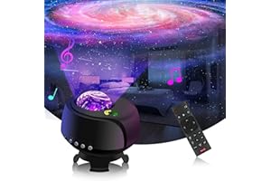 FLITI Der größte Abdeckungsbereich Sternenhimmel Projektor,Led Galaxy Projector,mit Wechselnden Nebel- und Galaxienformen Nachtlicht Sternenhimmel