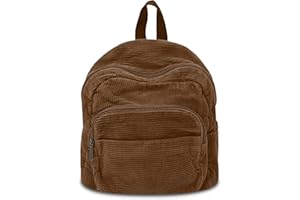 BOZIEE Klein Canvas/Cord Rucksack Damen Cityrucksack Rucksäcke Daypacks Rucksackhandtaschen Schulrucksack für Damen Mädchen Teenager Schule Travel Arbeit small size