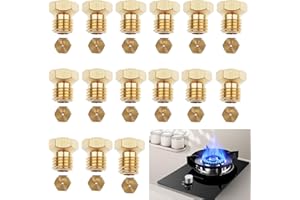 ERIOSCAR 15-częściowy uniwersalny zraszacz gazu butanowego [2x(0,5-0.65-0.7-0.80-0.87-0.90-0.95) - 1.02], zestaw do konwersji LPG, wtryskiwacz gazu zraszacz butan