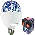 MSC LED E27 - Disco Ball Light Rotating Multi-Coloured Lightbulb Edison Screw Fitting E27