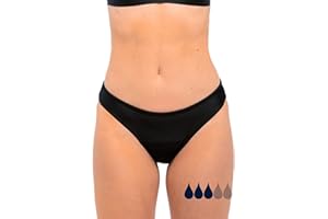 SORIO® Bikini Mestruale per Donna e Ragazza - Solo Slip - Assorbente, Anti-perdite e Anti-Odore - Costume Mestruale per Ciclo Medio - Discreta, Confortevole e Innovativa - Piscina & Spiaggia - Eva