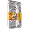 Glad Disposable Aluminum Full Size Deep Steam Pan | 2 Count | Foil Steam Pan | 20.5” x 12.5” x 2.75” Aluminum Pan | Disposable Steamware | Glad Foil Pans for Steaming