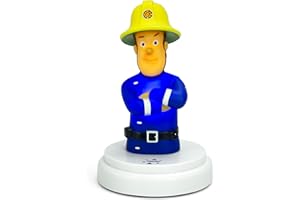 Alecto Strażak Sam – lampka nocna dla dzieci – światło do drzemki – zasilanie bateryjne – lampka nocna LED – obsługa dotykowa, 1 sztuka (1 opakowanie)