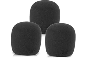 XM8500 Pop Flter, reemplazo de parabrisas para Behringer XM8500 cubierta de micrófono negro con cancelación de ruido, paquete de 3 unidades - LEFXMOPHY