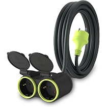 EMOS Prolunga 25 m Schuko Cavo di prolunga in gomma per esterni (IP44), H07RN-F3G 2,5 mm2 EMOS Prolunga 25 m Schuko Cavo di prolunga in gomma per esterni (IP44), H07RN-F3G 2,5 mm2