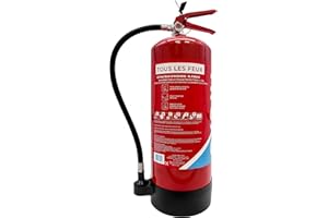 Firexo Extincteur Tous Feux (9 Litre) - 7 in 1 Extincteur d'incendie - Electrique et Domestique Extincteur Feu - Extincteurs pour la Maison, Le Bureau, la Batterie au Lithium, Les Restaurants
