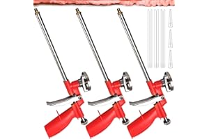 GAOUTO 3 Stück Schaumpistole, Bauschaumpistole, Schaumpistole Bauschaum Pistole PU Schaum Pistole für Pistolenschaum Montageschaum Bauschaum, Bauschaumpistole für den Heim und Bürogebrauch für Profi (Rot)