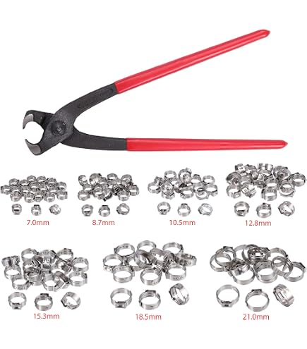 Lot De 90 Colliers De Serrage Acier Inoxydable | Pour Tuyaux Et Tubes