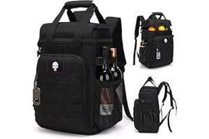 BUNNYCHIC Sac à Dos glacière Tactique, Sac Repas Isotherme pour Homme Adulte avec poignée – Sac à Dos Souple, imperméable et étanche.