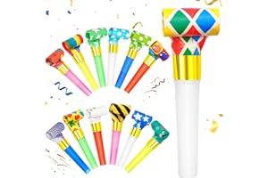 XIANGLONGY 25 PCS Trombette Festa Compleanno, Partito Trombette Fischietto Carnevale Trombette, Trombette Compleanno Bambino, Perfetto per Feste di Compleanno, Feste, Natale, Halloween.