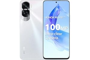 HONOR 90 Lite Smartphone 5G 8GB 256GB, 100MP Appareil Photo Principal, 6.7" LTPS LCD, 4500mAh Batterie, Android 13, Dual Sim, NFC, Argent