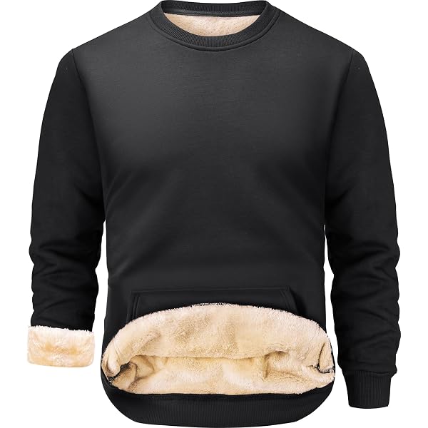 TACVASEN Pull Polaire Homme à Fermeture Éclair 1/4 - Sweat-Shirt Doublé Sherpa Épais Chaud Pour Hiver