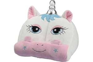 WELL HOME MOBILIARIO & DECORACIÓN- Soporte de Peluche para Libros o Tables en diseño de Unicornio 30x20x20cm, Color, 30x20x22 (Koopman International BV AAD400530)