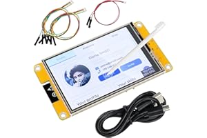 FREENOVE ESP32 Display CYD, 3.5 Inch Touchscreen Monitor, 320x480 Pixel TN TFT LCD Screen ST7796 Driver, Dual-core 32-bit 240 MHz Microcontroller WiFi+BT, C Code LVGL Example Projects Tutorial