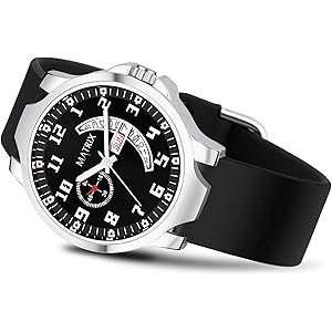 Matrix Classic 2.0 Day & Date Analog Watch with Softest Silicone Strap for Men & Boys (Teal)