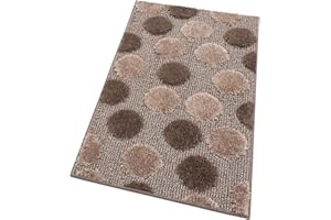 EMMEVI Tappeto Bagno Camera Antiscivolo Shaggy Moderno Scendi Doccia Assorbente MOD.iOS 50X80 Marrone