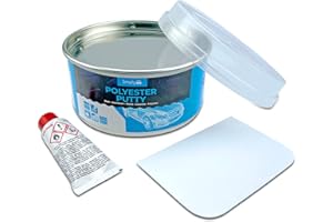 Simply SPP1000 Auto Polyester Putty 1000g - Multi-Purpose Filler For All Car Body Work, Grey