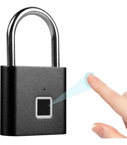 Trendgeek Fingerabdruck Vorhängeschloss TG-131 - Schlüssellos & Sicher Mit 0,5s Öffnung