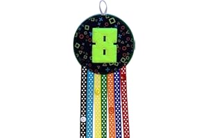 Ditsy Rosettes Gamer Birthday Rosette Badge - Age 5, 6, 7, 8, 9, 10 - Perfect Party Gift card – Birthday Boy, Birthday Girl (Age 8)