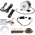 POENVFPO Electric Bike Brush Controller Set, 24V 250W Controller and Throttle Grip Bicycle E-Bike Conversion High Speed Kit for Driving (9pcs)