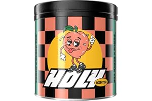 ‎HOLY ENERGY HOLY Iced Tea Peach x Black Tea | 50 Portionen mit Antioxidantien | Zuckerfreier Eistee mit Relax Formel | Vegan mit 100% natürlichen Fruchtaromen