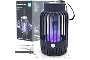 GBARAN Mosquito Killer Lamp, Bug Zapper Insect Killer Fly Repellent Electric with Night Light, Powerful Mosquito Repellent Pest Control Traps for Indoor and Outdoor