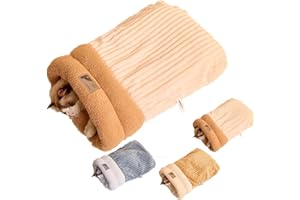 YURNB Cat Winter Sleeping Bag, Bache de Dormir de Gato, Saco de Dormir for Gatos de Interior, Cueva Suave y Acogedora para Cama para Gatos, Bolsa Envolvente para Gatos para Climas Fríos
