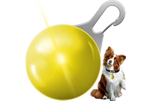 Retoo Migające światło LED dla psów z 3 trybami świecenia zawieszka LED dla kotów i spacerów z psem breloczek do kluczy wodoszczelny klips dla zwierząt domowych 5.5 x 3.3 x 2 cm Stal nierdzewna PCV