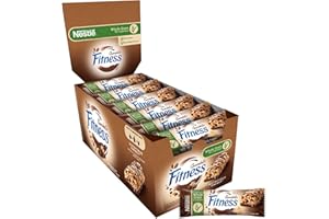 FITNESS Chocolate Barrette Cereali Integrali con Cioccolato Fondente, 24 Barrette da 23,5g (564g)