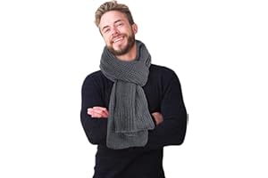 Chalier Fashion Scarf for Women Mens Scarf Winter Warm Scarf Neck Soft Knitted Mens Scarves Winter Scarf