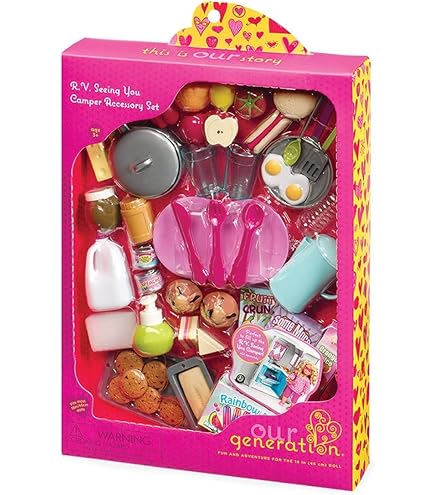 Accessoires Petits Chiens Our Generation - Set Pour Poupée 46 Cm - Inclus Gamelle, Jouet, Brosse, Etc.
